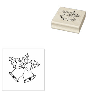Xmas ivy rubber stamp