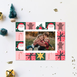 Xmas Joy Christmas Family Photo Holiday Card