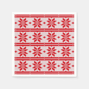 Xmas knitting seamless pattern 1 + your ideas napkin