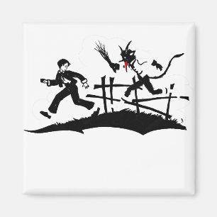 xmas krampus magnet