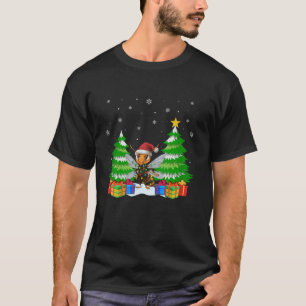 Xmas Lighting Asian Giant Hornet Lovers Ugly Chris T-Shirt