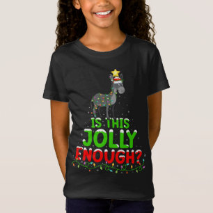 Xmas Lighting Is This Jolly Enough Mule Christmas T-Shirt