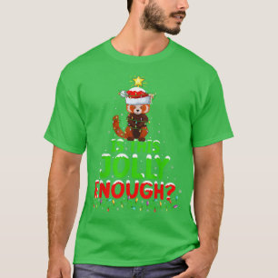 Xmas Lighting Is This Jolly Enough Red Panda Chris T-Shirt