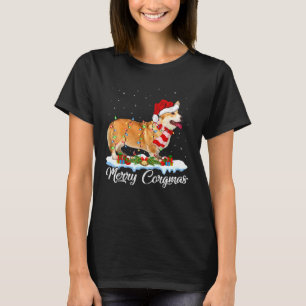 Xmas Lighting Merry Corgmas Corgi Christmas T-Shirt