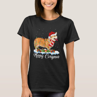 Xmas Lighting Merry Corgmas Corgi Christmas T-Shirt