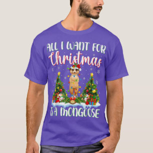 Xmas Lighting Santa All I Want For Christmas Is A  T-Shirt
