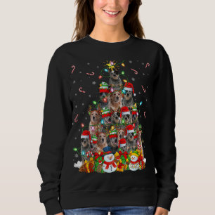 Xmas Lighting Santa Australian Cattle Dog Christma Sweatshirt