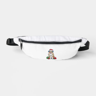 Xmas Lighting Santa Hat Australian Shepherd Dog Ch Bum Bags