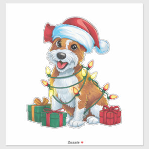Xmas Lighting Santa Hat Cardigan Welsh Corgi Dog C