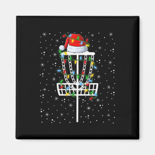 Xmas Lighting Santa Hat Disc Golf Christmas  Magnet