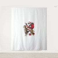 Xmas Lighting Santa Riding Great Dane Dog Christma
