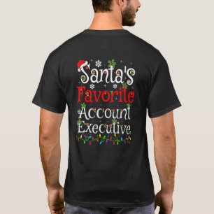 Xmas Lighting Santa S Favourite Account Executive T-Shirt