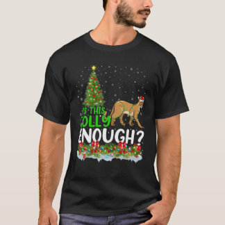 Xmas Lighting Tree Is This Jolly Enough Cougar Chr T-Shirt