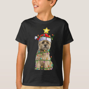 Xmas Lighting Tree Matching Santa Cairn Terrier Ch T-Shirt