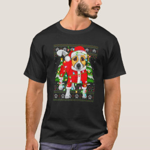 Xmas Lighting Ugly Santa Jack Russell Terrier Chri T-Shirt