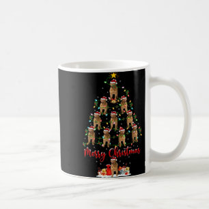Xmas Lights Santa Dogue De Bordeaux Dog Christmas  Coffee Mug