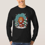 Xmas Lion Santa on Christmas Lion T-Shirt<br><div class="desc">Xmas Lion Santa on Christmas Lion</div>