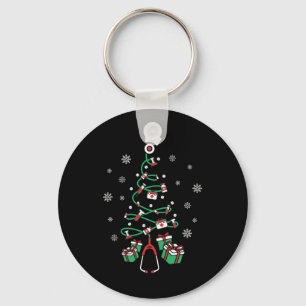Xmas Lpn Stethoscope Rn Nursing Christmas Tree Nur Key Ring