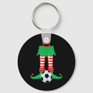Xmas Matching Soccer Elf Pajama Christmas Team S  Key Ring