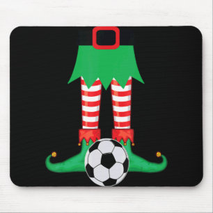 Xmas Matching Soccer Elf Pajama Christmas Team S  Mouse Pad