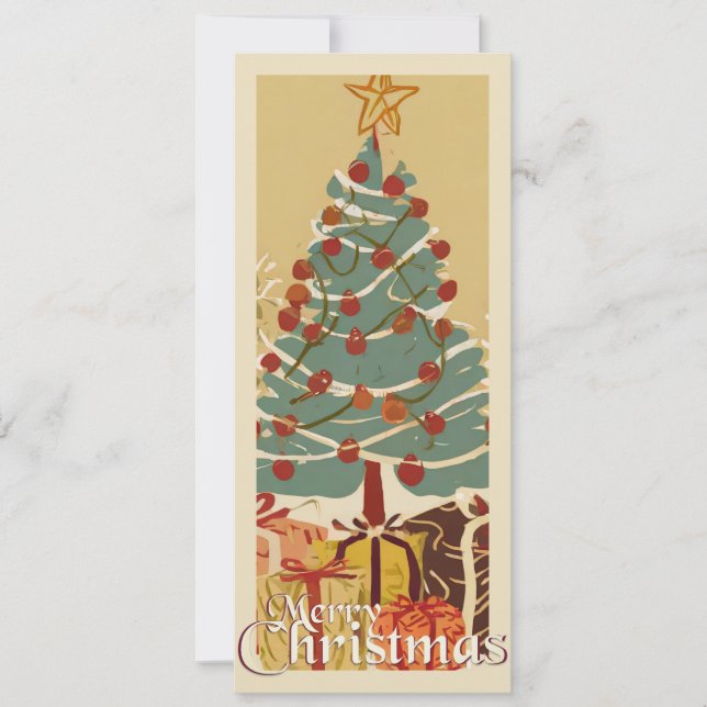 Xmas Motif, with Presents Under the Christmas Tree (Front)