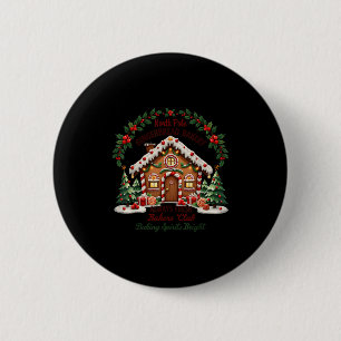 Xmas North Le Gingerbread Bakery Baking Srits Brig 6 Cm Round Badge