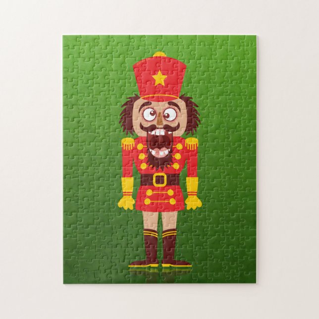 Xmas nutcracker breaks its teeth and goes nuts jigsaw puzzle (Vertical)