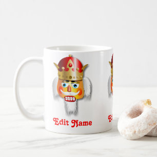 Xmas Nutcracker King With Gold Crown Coffee Mug