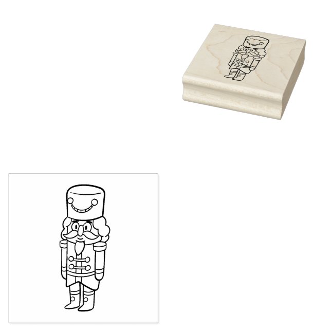 Xmas Nutcracker  Rubber Stamp (Stamped)
