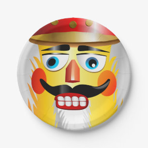 Xmas Nutcracker Toy Soldier With Army Hat Paper Pl Plate