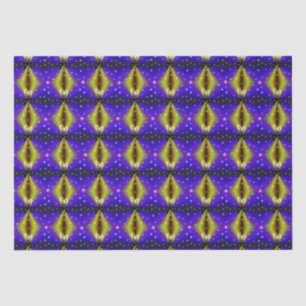 Xmas on Purple Yellow Rainbow with Pearls Tissue Paper