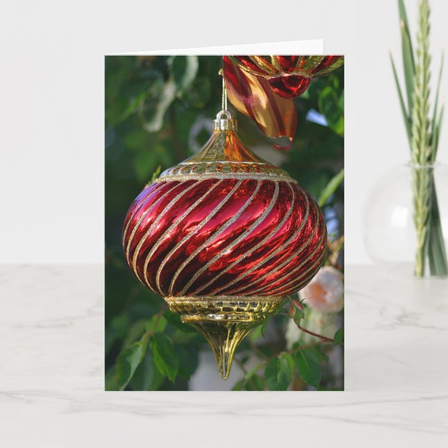 Xmas Ornament Holiday Card (Front)