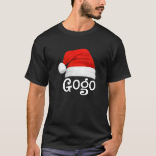 Xmas Pajama Group Matching Gogo Christmas Hat T-Shirt
