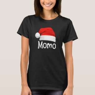 Xmas Pajama Group Matching Momo Christmas Hat T-Shirt