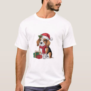 Xmas Party Decoration Santa Beagle Dog Christmas T-Shirt
