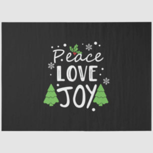 Xmas Peace Love Joy Tissue Paper