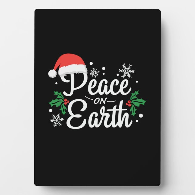 Xmas Peace On Earth Plaque (Front)
