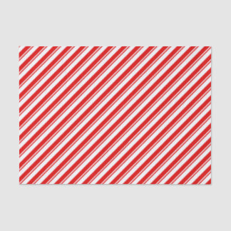 Xmas Peppermint Candy Red White Stripe Wrapping Tissue Paper