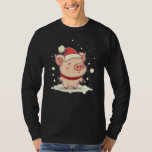 Xmas Pig Santa on Christmas Pig T-Shirt<br><div class="desc">Xmas Pig Santa on Christmas Pig</div>