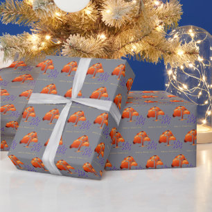 Xmas Praying grey Wrapping Paper