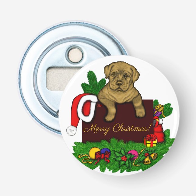 XMas Puppy Bottle Opener (Front)