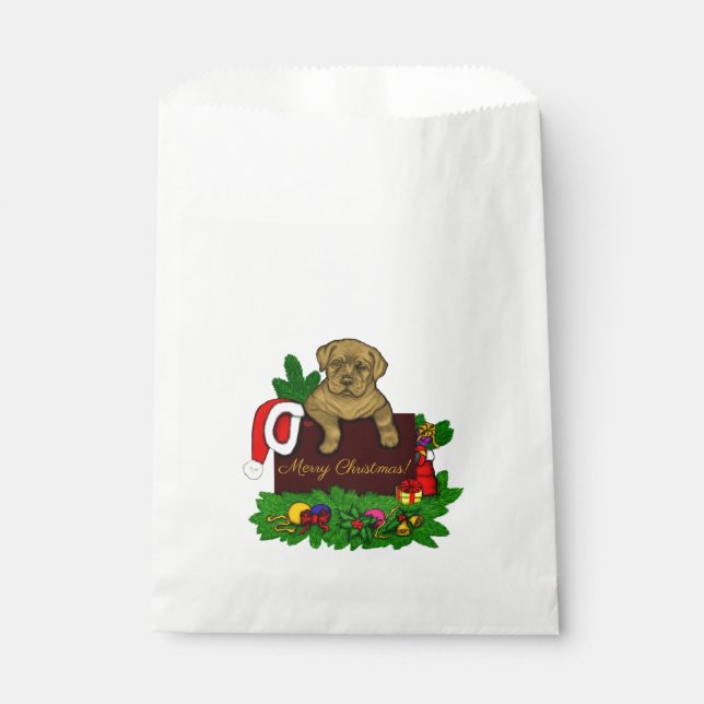 XMas Puppy Favour Bags (Front)