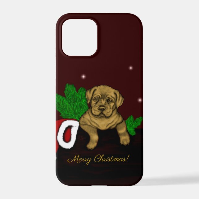 XMas Puppy iPhone Case (Back)