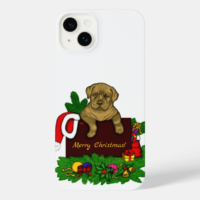 XMas Puppy iPhone Case (Back)