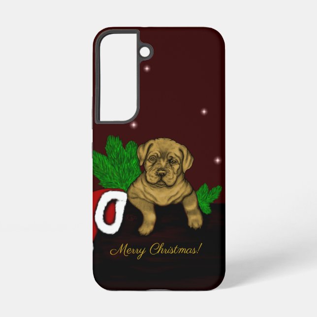 XMas Puppy Samsung Galaxy S22 Case (Back)