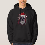 Xmas Racoon Santa on Christmas Racoon Hoodie<br><div class="desc">Xmas Racoon Santa on Christmas Racoon</div>