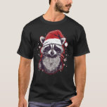 Xmas Racoon Santa on Christmas Racoon T-Shirt<br><div class="desc">Xmas Racoon Santa on Christmas Racoon</div>