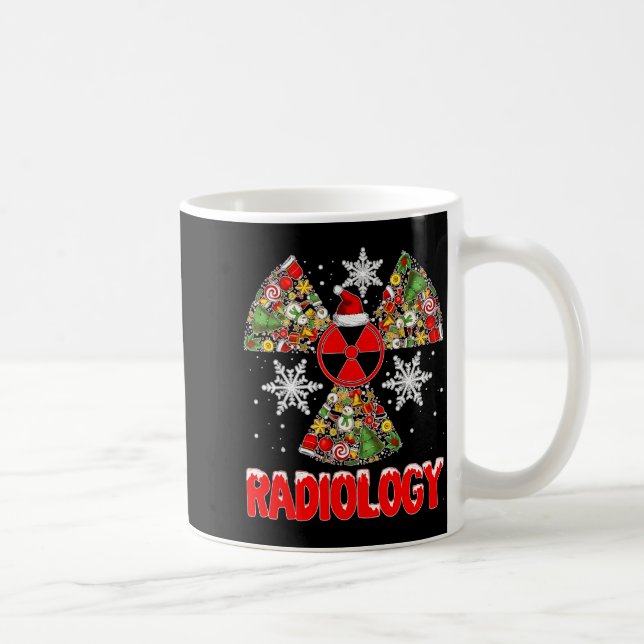 Xmas Radiology Christmas Radiologist Xray Tech Cut Coffee Mug (Right)