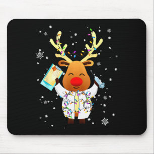 Xmas Reindeer Doctor Reindeer Lover Funny Christma Mouse Pad