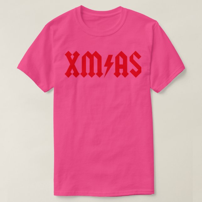Xmas Rock Roll Heavy Metal funny Christmas Xmas T-Shirt (Design Front)
